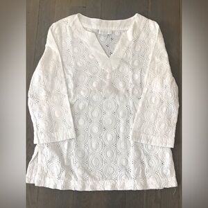 Cotton long sleeve beach top